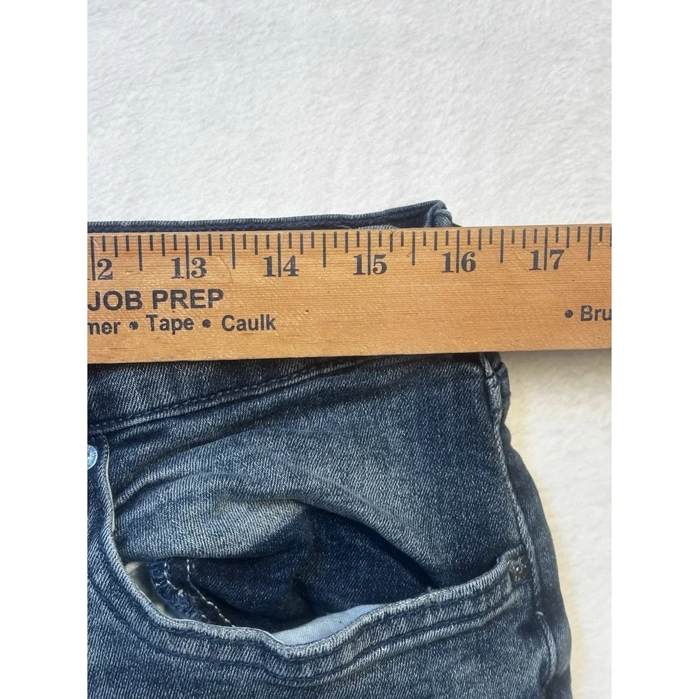 True Religion Men's Rocco Relaxed Skinny Jeans Size 32 Moto Ribbed Biker Hip hop